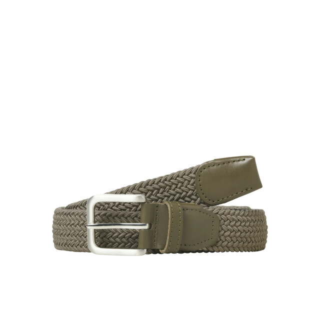 Jack & Jones Heren riem jacspring gevlochten licht taupe 12118114-Tan Tit large