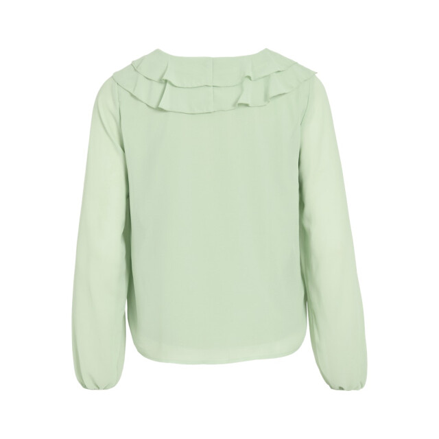Vila Viane ls v-neck frill top noos mint 4389.21.0007 large