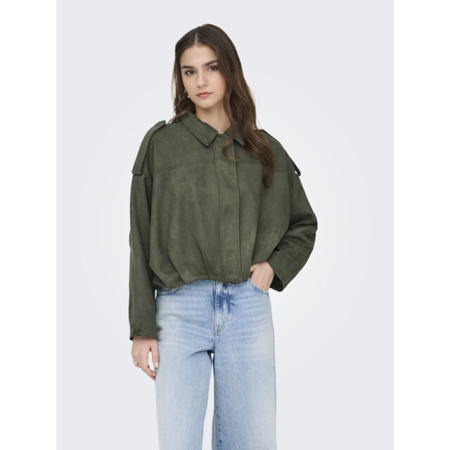 Jacqueline de Yong Jdynia faux suede bat jacket otw yfm donker 4279.27.0002 large