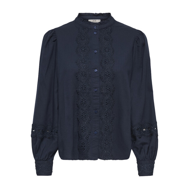 Jacqueline de Yong Jdyflo ls lace shirt wvn navy 4309.37.0020 large