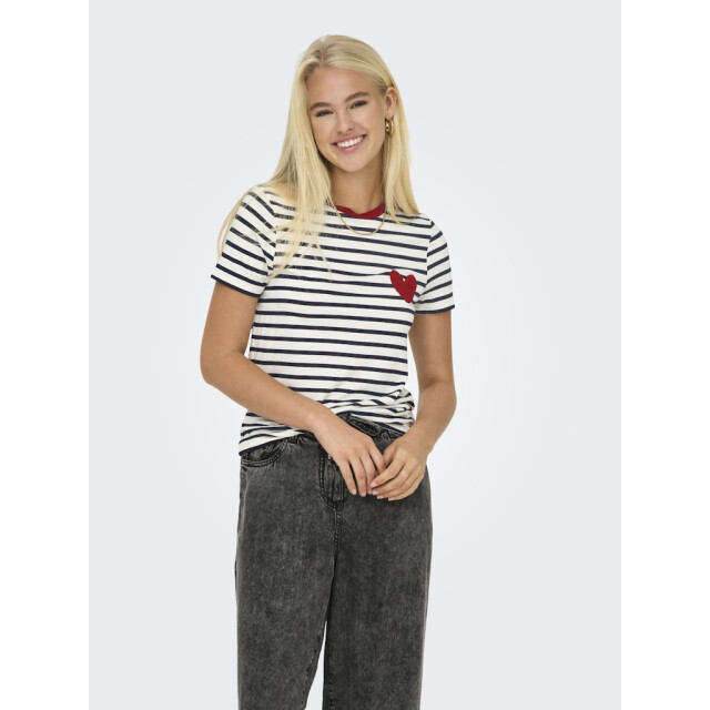 Only Onlheart life ss tee jrs noos dessin 4339.09.0045 large