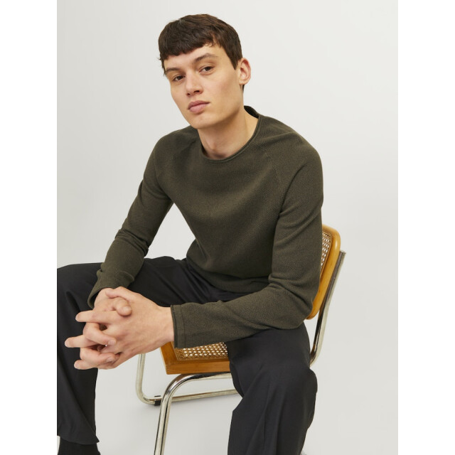 Jack & Jones Jjehill knit crew neck noos donker 5219.27.0006 large