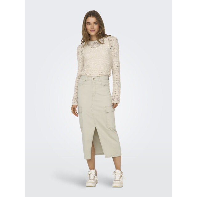 Jacqueline de Yong Jdysun lay ls boatneck pullov. knt beige 4219.05.0136 large