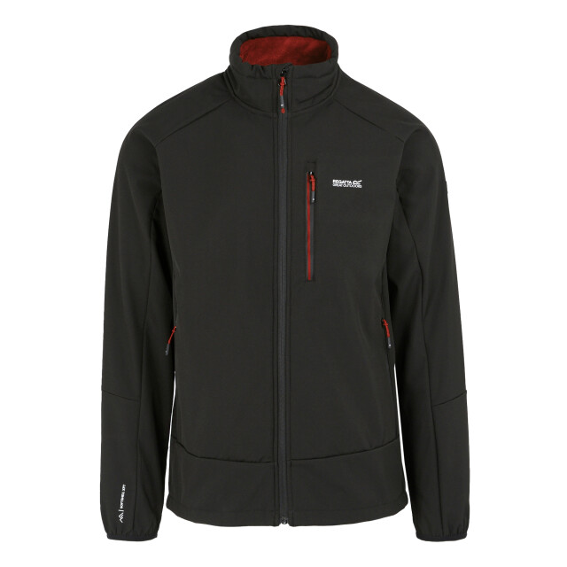 Regatta Heren moutdale soft shell jas UTRG11033_blackredochre large