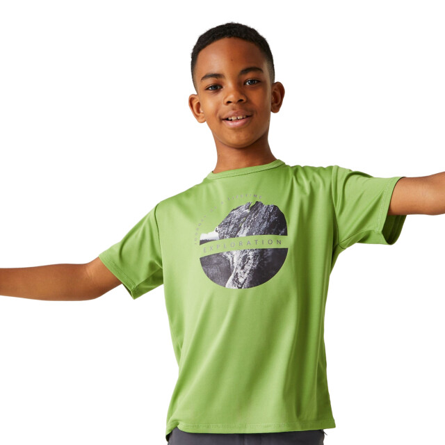 Regatta Kinderen/kinderen alvardo viii verkennings t-shirt UTRG10995_piquantgreen large