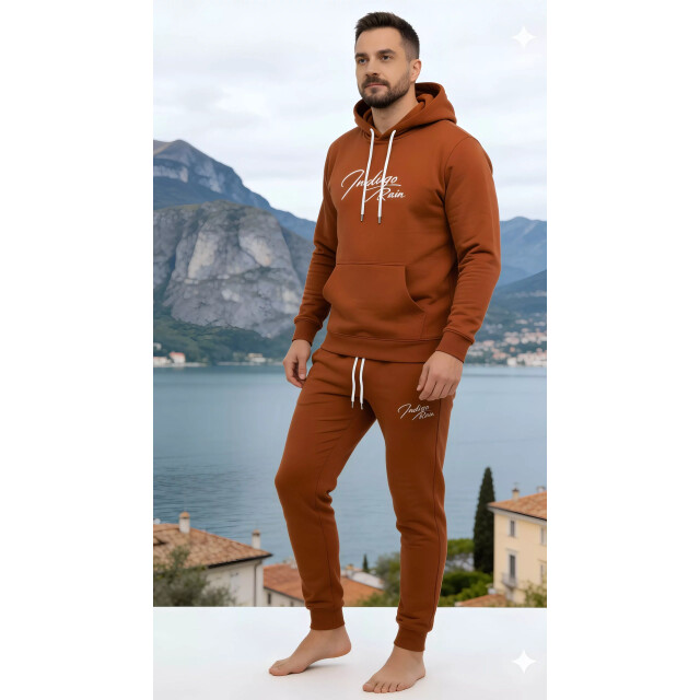 Indigo Denim Denim joggingpak heren rood ID056 large