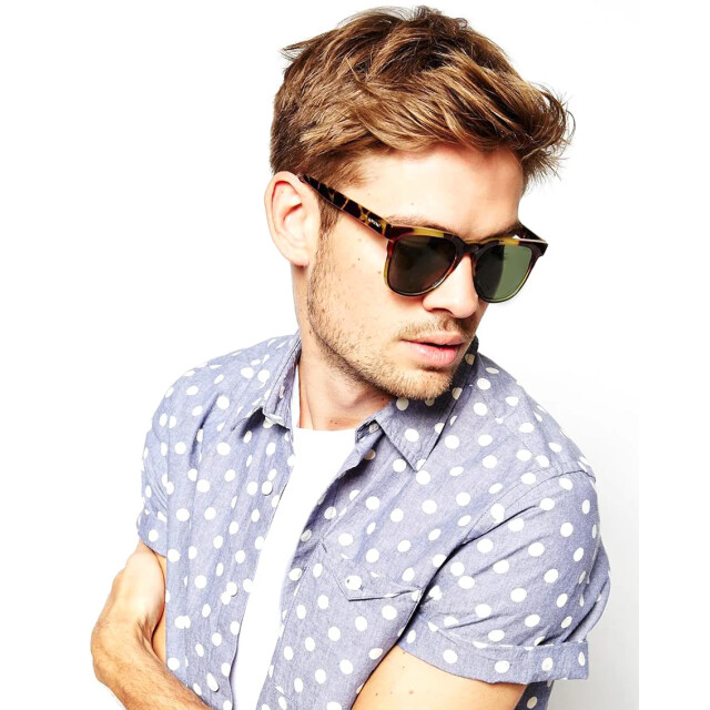 Komono unisex riviera green tortoise zonnebril multicolour S1950 large