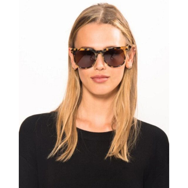 Komono unisex riviera green tortoise zonnebril multicolour S1950 large