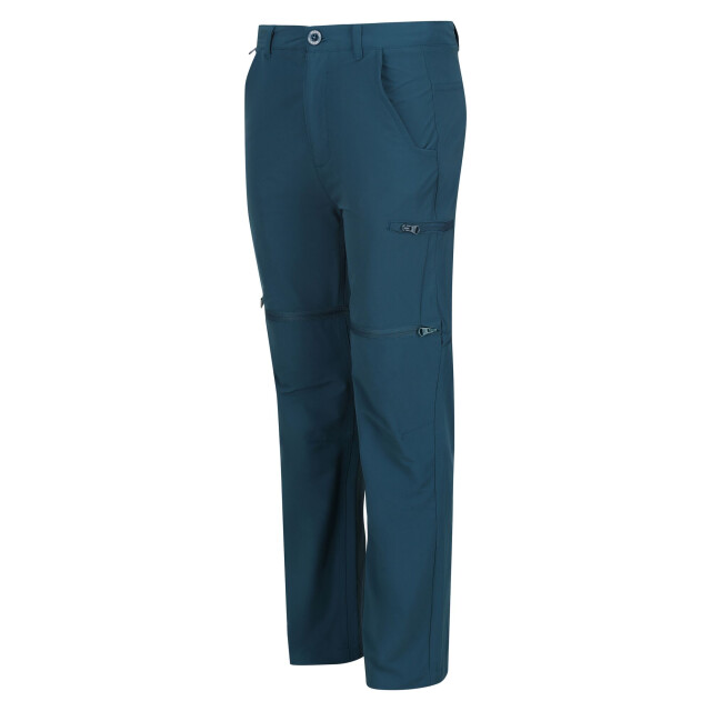 Regatta Kinder/kinder highton stretch afritsbare wandelbroek UTRG7186_moroccanblue large