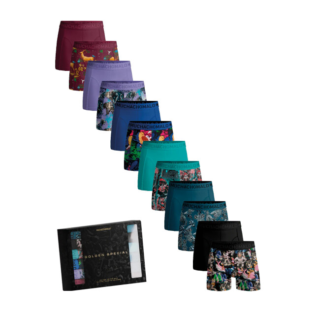 Muchachomalo Heren 12-pack boxershorts U-GOLDEN1010-21 large
