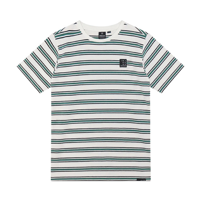 Indian Blue 960543 stripe t-shirt  960543 Stripe T-shirt  large
