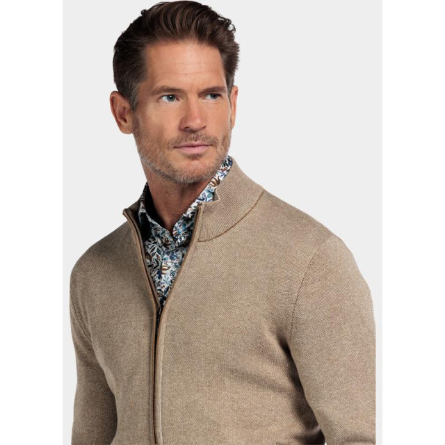 Baileys Vest cardigan zip all-over 2-tone 522009/855 200269 large