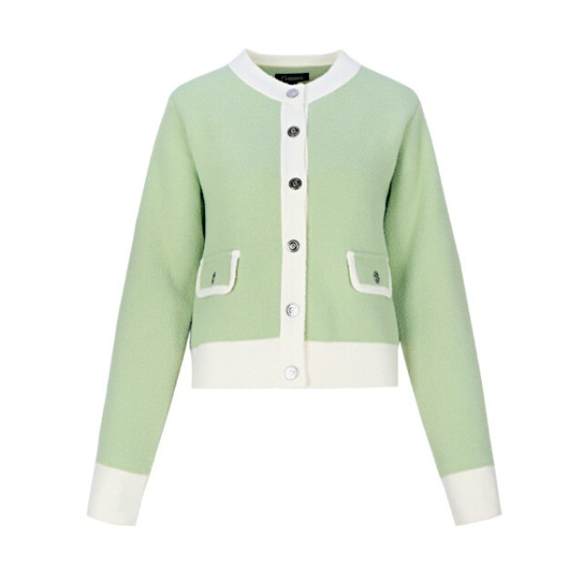 G-Maxx Jasje maisy knit moss/woolwhite Maisy knit - Moss/Woolwhite large