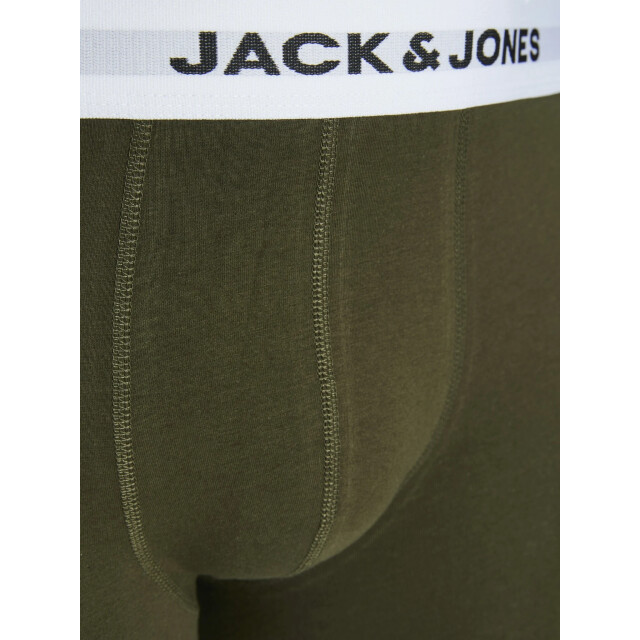 Jack & Jones Heren plus size boxershorts trunks jacbasic 5-pack multicolor 12222819-Forest Night large