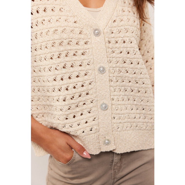 G-Maxx Aliya knitting cardigan beige 4249.05.0001 large