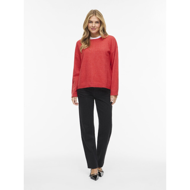 Vila Viliga ls o-neck knit top noos framboos 4219.45.0008 large