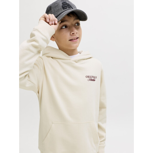 Jack & Jones Jornorrebro typo back sweat hood sn jnr off-white 3209.02.0004 large