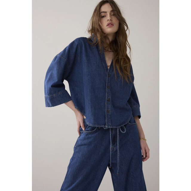 Summum 2s3346-5184 kimonoblouse denim 2s3346-5184 Kimonoblouse denim large