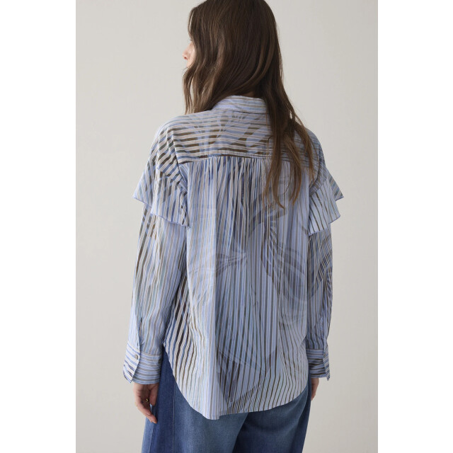 Summum 2s3429-12367 blouse striped flowers print 2s3429-12367 Blouse striped flowers print large