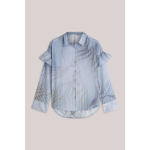 Summum 2s3429-12367 blouse striped flowers print 2s3429-12367 Blouse striped flowers print large