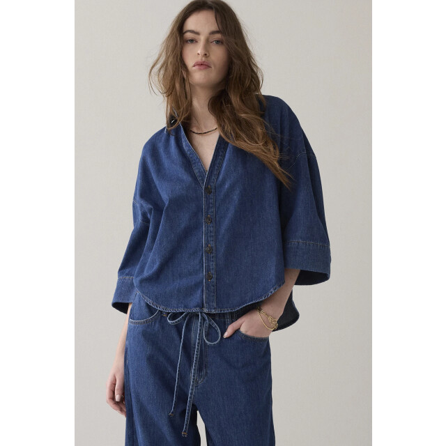 Summum 2s3346-5184 kimonoblouse denim 2s3346-5184 Kimonoblouse denim large