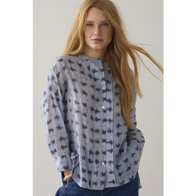 Summum 2s3463-128 blouse tie dye stripe 2s3463-12368 Blouse Tie dye stripe large