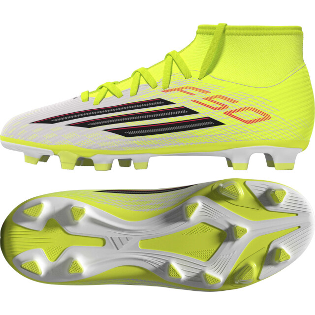 Adidas f50 club mid fg/mg j voetbal schoen firm ground jongens - 073872_400-3,5 large
