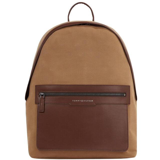 Tommy Hilfiger Rugzak van rundleer UTNA1249_brown large