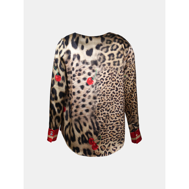Mucho Gusto ® blouse copenhagen luipaard kers print MUCHO GUSTO® Blouse Copenhagen Luipaard Kers Print large