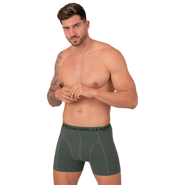 Muchachomalo Heren 2-pack boxershorts effen SOLID1010-578 large