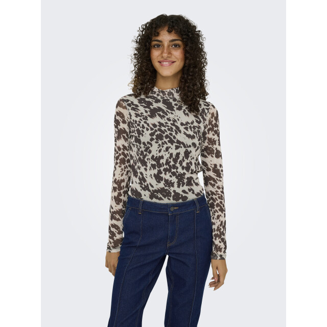 Only Onlerica l/s high neck top jrs 15141298 large