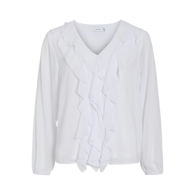 Vila Viane l/s v-neck frill top noos 14114604 large
