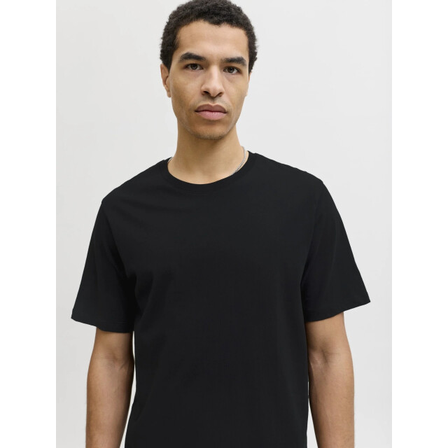 Jack & Jones Basic heren t-shirt jjeorganic ronde hals 12156101-Black large