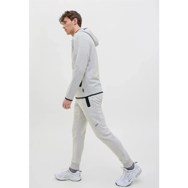 Jack & Jones Heren trainingspak sweatstof 12261991+12260150-Light Grey Melange large