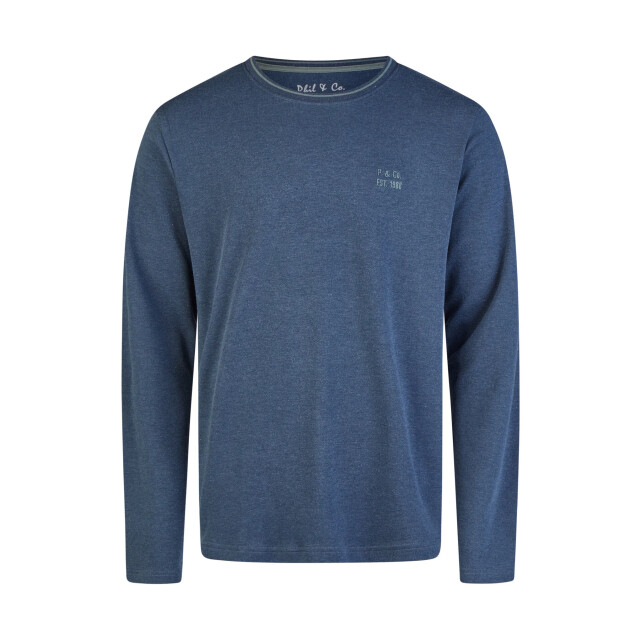 Phil & Co Heren winter pyjama set lang interlock donkerblauw geruit PH-6161-02 large