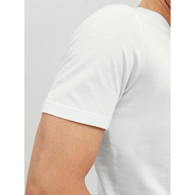 Jack & Jones Basic heren t-shirt jjeorganic ronde hals 12156101-White large