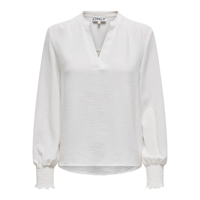 Only Onlmette v-neck ls smock top noos wvn off-white 4389.02.0040 large