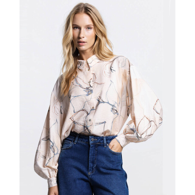 Jansen Amsterdam Blouse lange mouw ocean ss26 JANSEN Amsterdam Blouse lange mouw OCEAN SS26 large