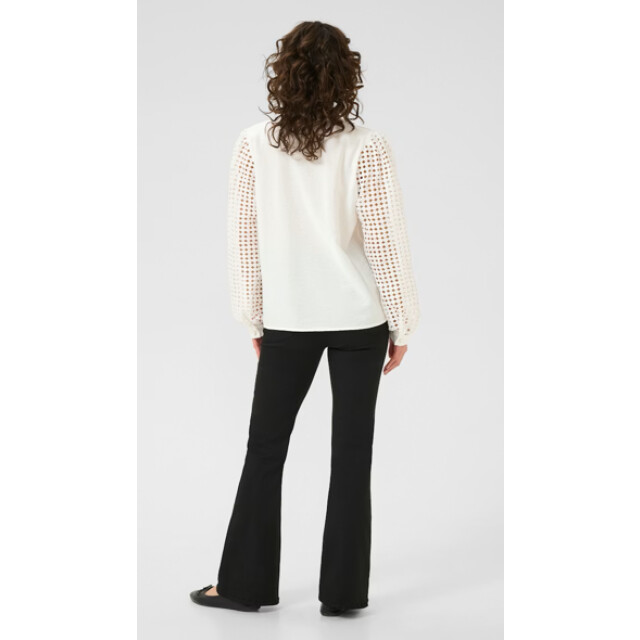 KAFFE Katulle blouse 10510733- 10510733-CHALK large