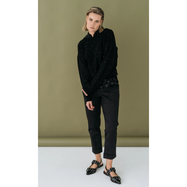 Maicazz Pepita pull over - PEPITA BLACK large