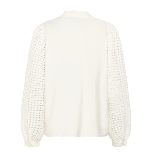 KAFFE Katulle blouse 10510733- 10510733-CHALK large