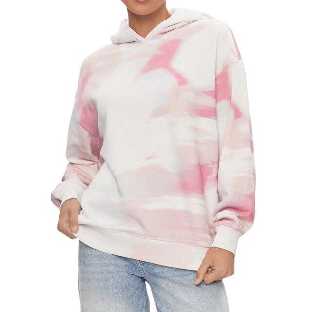 Calvin Klein Dames skyscape gewassen hoodie UTNA1245_pink large