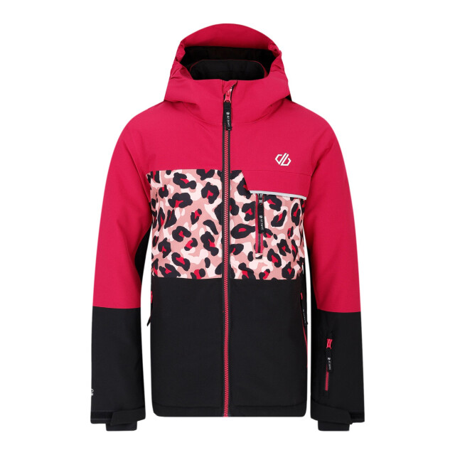 Dare2b Kinder/kids traverse ii cheetah print ski jas UTRG11158_berrypinkdustyrose large
