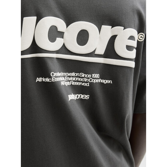 Jack & Jones Jcoclub back text prnt tee ss crew neck antraciet 5339.85.0009 large