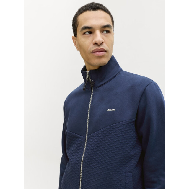 Jack & Jones Jprblufrankie sweat zip high neck smu navy 5239.37.0016 large