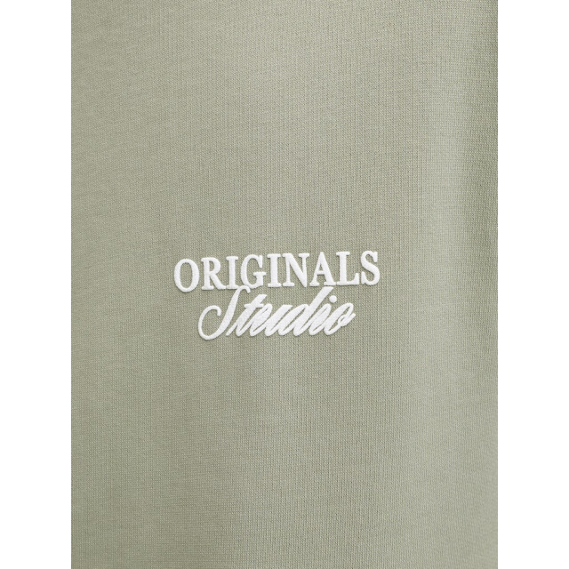 Jack & Jones Jornorrebro typo back sweat hood sn olijf 5209.22.0046 large