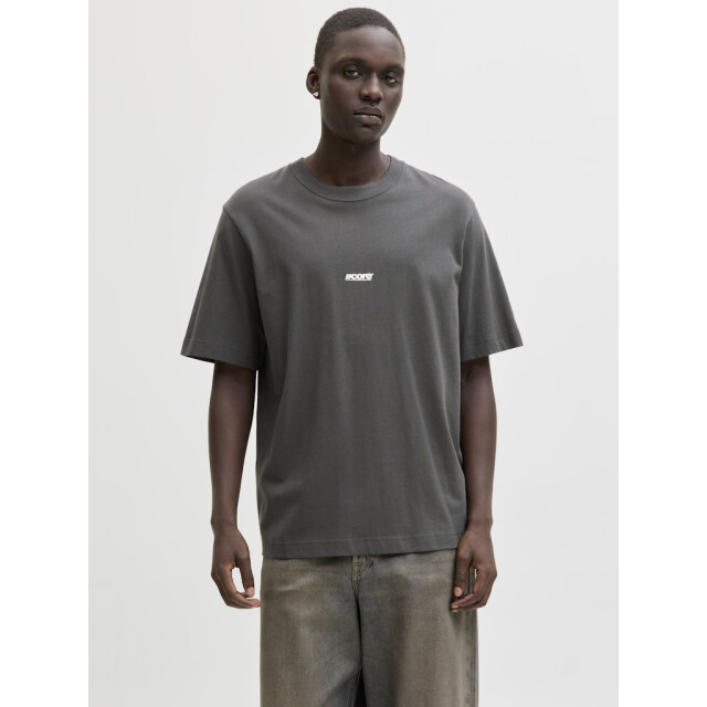 Jack & Jones Jcoclub back text prnt tee ss crew neck antraciet 5339.85.0009 large