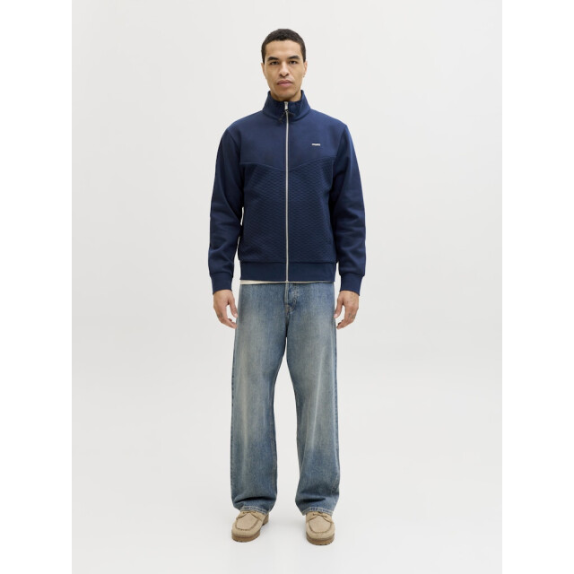 Jack & Jones Jprblufrankie sweat zip high neck smu navy 5239.37.0016 large