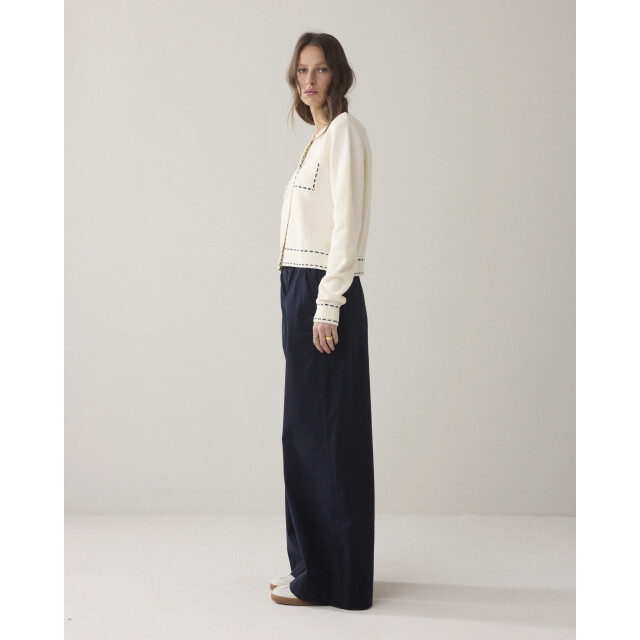 Summum 4s2909-12399 495 palazzo pant combed stretch cotton midnightblue 4s2909-12399 495 large