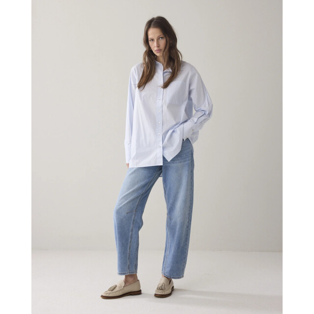 Summum 2s150-12119 423 blouse crispy poplin softblue 2s150-12119 423 large